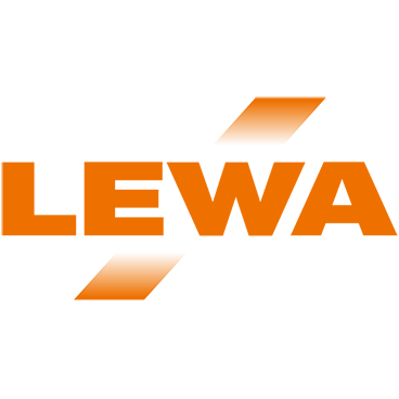 The image shows the logo of LEWA GmbH, an awisto customer that uses Dynamics 365 Marketing and Customer Journeys