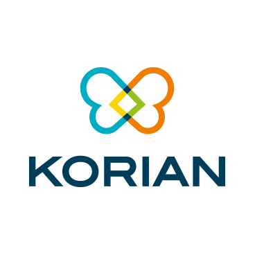 Logo of Korian Deutschland AG. They use the CRM industry solution for care & support as well as 3 add-ons from awisto.